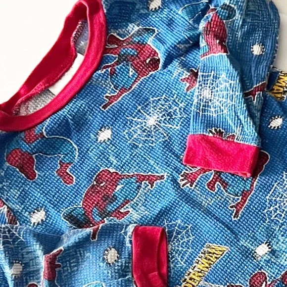 Spider Man Thermal / Waffle Weave Toddler Size 4 Top - Picture 1 of 5